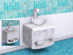 Sims 4 — Hold The Sunset Spa Sink by seimar8 — Bathroom sink. Comes in two swatch patterns. Part of Hold The Sunset Spa