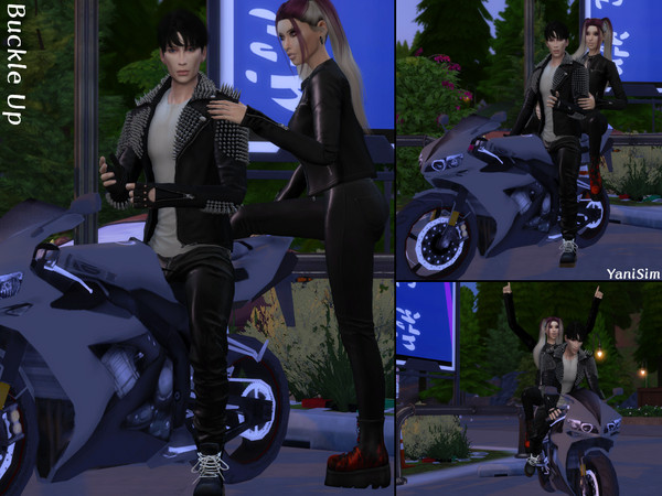 Sims 4 — Buckle Up by YaniSim — Contains 8 poses all together 4 group poses Custom thumbnail You're gonna need to
