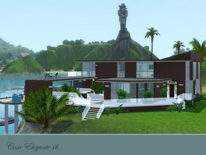 Sims 3 — Casa Elegante 1b by barbara93 — Living a life full of luxury. With all the ocean in front of you there is a pool