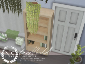 Sims 4 — Turffield Living - Bookshelf - Networksims by networksims — A contemporary bookshelf with minimalistic books and