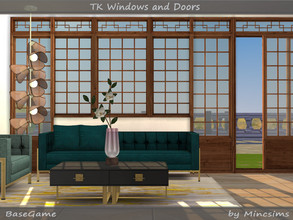 Sims 4 — TK Windows and Doors by Mincsims — This set was inspired by one of my favorite Korean dramas. Originally it