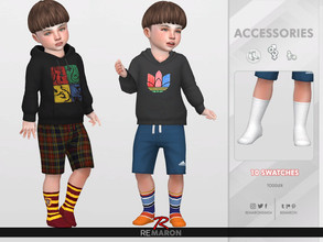 Sims 4 — ReMaron_T_Socks01 by remaron — -10 Swatches available -Toddler Category -Custom CAS thumbnail -Base Game