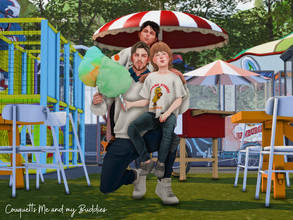 Sims 4 — Me and my Buddies    by couquett — HI, this a posepack for your sims Kid and Father sims, I really hope you like