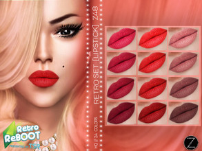 Sims 4 — LIPSTICK Z48 by ZENX — -Base Game -All Age -For Female -24 colors -Works with all of skins -Compatible with HQ