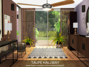 Sims 4 — TAUPE HALLWAY by dasie22 — Please, use code bb.moveobjects on before you place the room. Size: 8x4 Value: $ 3