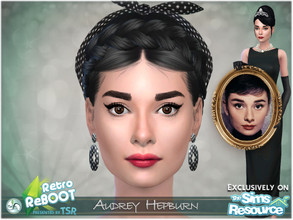 Sims 4 — SIM Audrey Hepburn - Retro ReBOOT by BAkalia — Hello :) I created Sim Audrey Hepburn and hope you like it.