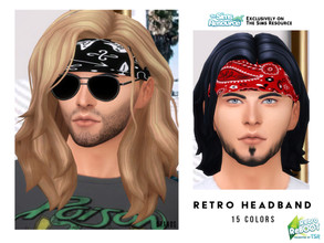 Sims 4 — Retro ReBOOT - Retro Headband by OranosTR — - New Mesh - 15 Colors - HQ mode compatible - Specular map included