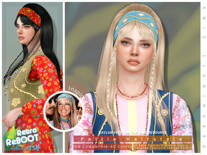 Sims 4 — Retro ReBOOT - Pattie Hairstyle Set by DarkNighTt — Retro ReBOOT - Pattie Hairstyle Set Includes 1 Hairstyle and