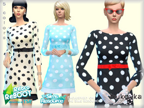 Sims 4 —  Retro ReBOOT - Dress Princess by bukovka — Dress for women from teenager to old age. Installed autonomously.