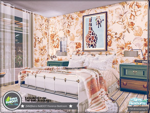 Sims 4 — Retro ReBOOT Florence Bedroom by Moniamay72 — Retro Florence Bedroom. Feel the beauty of those years. Size: 5x6