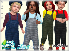 Sims 4 — Retro ReBOOT - Overalls Retro by bukovka — Overalls for toddlers of both sexes. Installed autonomously, 6 color