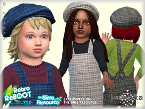 Sims 4 — Retro ReBOOT - Cap Retro  by bukovka — Cap for toddlers of both sexes. Installed autonomously, 6 color options.