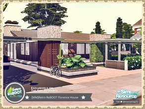 Sims 4 — Retro ReBOOT Florence House by Moniamay72 — Retro Florence House. If stylish, throwback kitchens and other rooms