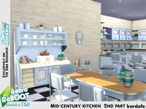 Sims 4 — Retro ReBOOT_kardofe_Mid-century kitchen 2nd part by kardofe — Second part of Mid century kitchen, this time
