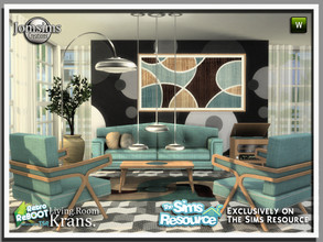 Sims 4 — Retro reboot Krans living room by jomsims — Retro reboot Krans living room A new living room for your Sims the
