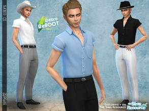 Sims 4 — Retro ReBOOT 50's ManStyle by Birba32 — We might find the fashion of the past a bit eccentric, but some pieces