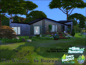 Sims 4 — Retro ReBOOT - Vintage Home 'The Wynolla' by Bozena — RetroReBOOT Vintage House Description The house is located