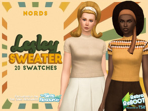 Sims 4 — Retro ReBOOT - Lesley Sweater by Nords — Hi wonderful people. This sweater was inspired by two of Twiggy's