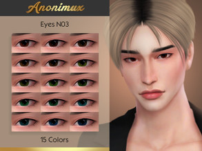 Sims 4 — Eyes N03 by Anonimux_Simmer — - 15 Colors - BGC (Base Game Compatible) - Face paint category - All ages - All