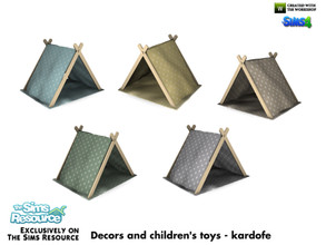 Sims 4 — kardofe_Decors and children's toys_Tipi by kardofe — Decorative tent, for children, if you put a toy inside the