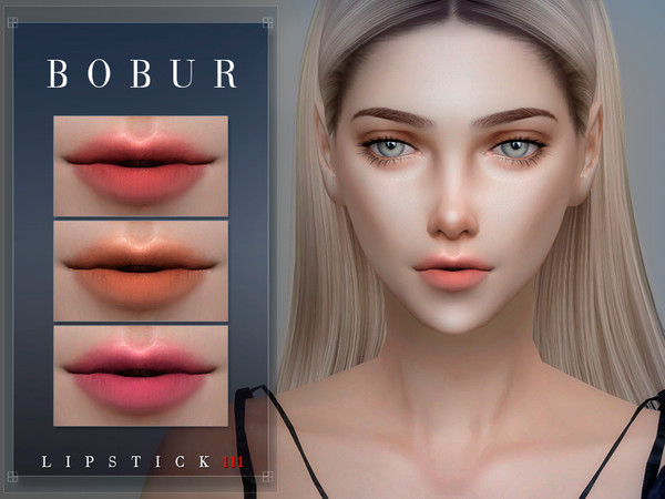Sims 4 — Bobur Lipstick 111 by Bobur2 — Matte lipstick 16 colors HQ I hope you like it
