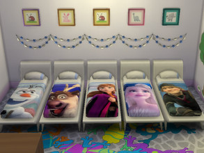 Sims 4 — Beds Children Frozen 2 by julimo2 — Children beds to help sleep well with Frozen 2