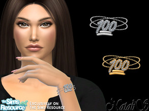 Sims 4 — NataliS_100 points emodji bracelet by Natalis — NataliS_100 points emodji bracelet. FT-FA-FE 2 colors.