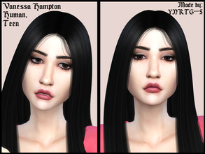 Sims 4 — Vanessa Hampton by YNRTG-S — Vanessa is more of a melancholic type of teenager, and the feeling finds its