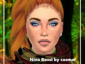 Sims 4 — Nina Rossi by casmar — Autumn invites for a walk in the park! Nina has bought some balloons and walks through