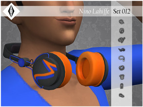 Sims 4 — Nino Lahiffe - Set012 - Necklace - Headphones by AleNikSimmer — THIS PACK HAS ONLY THE HEADPHONES. -TOU-: DON'T