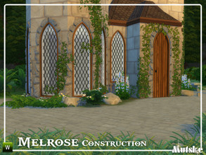 Sims 4 — Melrose Construction Part 1 by Mutske — These type of windows and doors are based on Gothic influences, but you