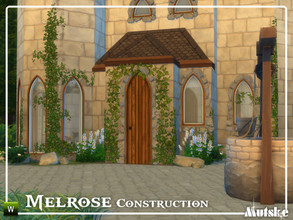Sims 4 — Melrose Construction Part 2 by Mutske — These type of windows and doors are based on Gothic influences, but you