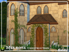 Sims 4 — Melrose Construction Part 3 by Mutske — These type of windows and doors are based on Gothic influences, but you