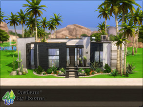 Sims 4 — Arabam by Bozena — The house is located in the Skyward Palms . Oasis Spring. - kitchen and diningroom -