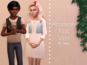 Sims 4 — Accessory Kids Vest by Dissia — Accessory Kids Vest 7 swatches