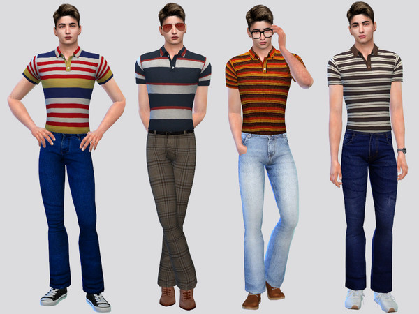Sims 4 — Retrospect Outfit by McLayneSims — TSR EXCLUSIVE Standalone item 8 Swatches MESH by Me NO RECOLORING Please