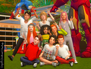 Sims 4 — Childhood I (POSEPACK) by couquett — Hi Guys this special for all your kid sims, I hope that you like and enjoy