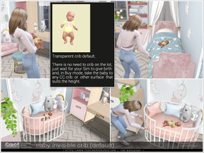 Sims 4 — Invisible crib DEFAULT by Severinka_ — Invisible basic (default) bassinet for babies. So that it can be put in