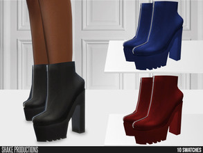 Sims 4 — ShakeProductions 658 - High Heel Boots by ShakeProductions — Shoes/High Heel-Boots New Mesh All LODs Handpainted