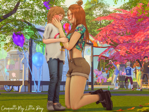 Sims 4 —  My Little Boy by couquett — Hi, its time togive love to you little Heroes -Custom Thumbnail - 5 Lovely poses