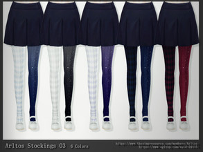 Sims 4 — Stockings 03 by Arltos — 6 colors HQ compatible.