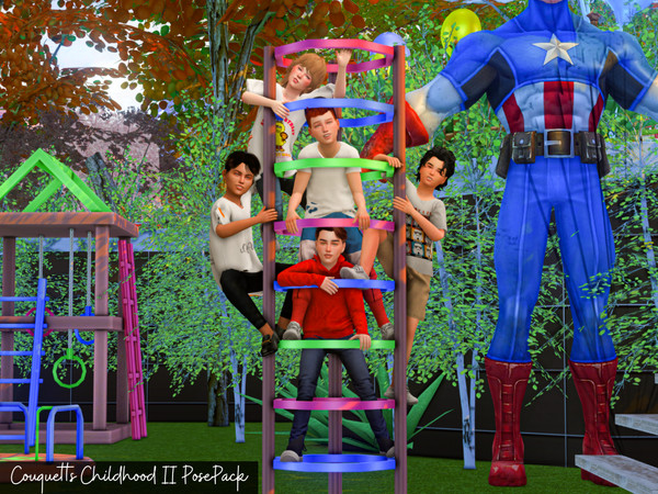 Sims 4 — Childhood II (POSEPACK) by couquett — Hi Guys this for all your kid sims, I hope that you like and enjoy it