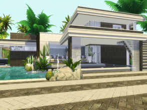 Sims 4 — Modern Breeze by Suzz86 — Modern Home featuring kitchen,breakfast bar,dining area and 2 livingrooms. 3 Bedroom 2
