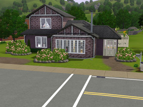 Sims 3 — Violet by Madams139 — Two Bedroom, 2 baths, Large kitchen/Diner, Conservatory area, enclosed garden.