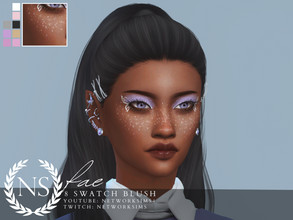 Sims 4 — Fae Blush - Networksims by networksims — A sparse glitter blush in 8 colour swatches.