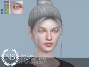 Sims 4 — Grim Eyes - Networksims by networksims — Bright eyes in 12 colour swatches.