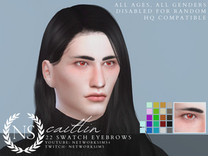 Sims 4 — Caitlin Brows - Networksims by networksims — Realistic eyebrows in 22 colour swatches.
