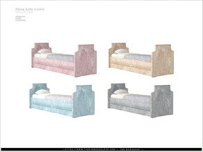Sims 4 — [Alisa kidsroom] - bed by Severinka_ — Bed single From the set Alisa kidsroom furniture' Build / Buy category:
