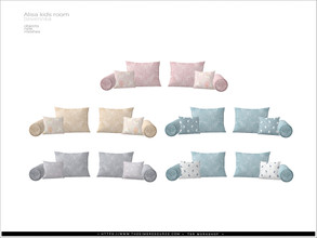 Sims 4 — [Alisa kidsroom] - loveseat pillows by Severinka_ — Loveseat pillows From the set Alisa kidsroom furniture'