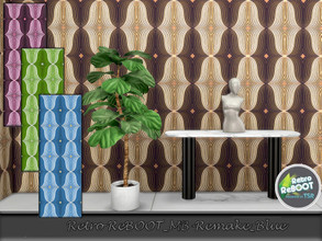 Sims 4 — RetroReBOOT__MB-Remake_Blue by matomibotaki — ReBOOT_MB-Retro_Remake_Blue, expressive wallpaper with a retro